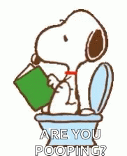 Snoopy Poop GIF - Snoopy Poop Are You Pooping GIFs