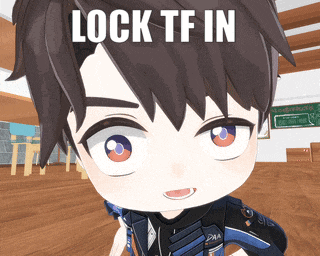 a close up of a person with the words lock tf in