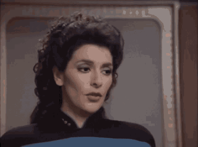 Marina Sirtis Deanna Troi GIF - Marina Sirtis Deanna Troi Star Trek GIFs