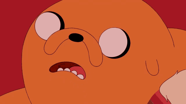 a cartoon character with tears running down his face