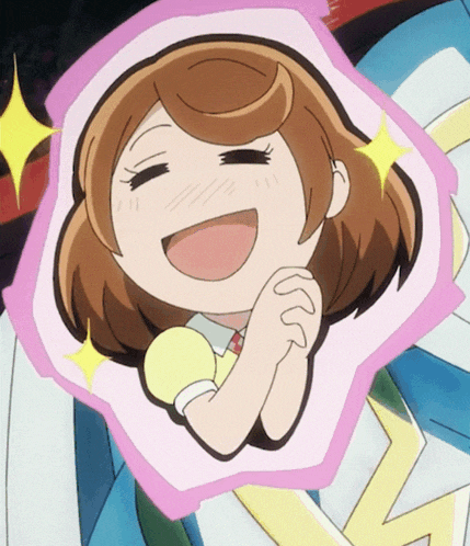 a cartoon drawing of a girl with a pink border around her face