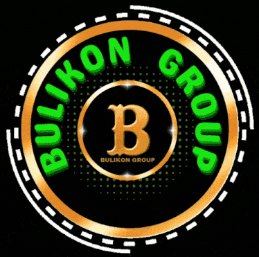 a logo for bulikon group with a gold b in the center