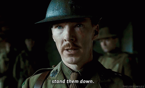 1917 Benedict Cumberbatch GIF - 1917 Benedict Cumberbatch Stand Them Down GIFs