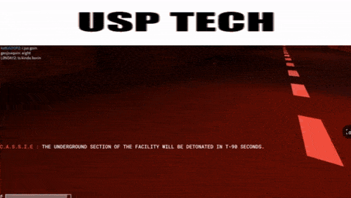 a screenshot of a video game with the words usp tech above it