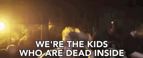 Were The Kids Who Are Dead Inside Rocking Out GIF - Were The Kids Who Are Dead Inside Dead Inside Were The Kids GIFs