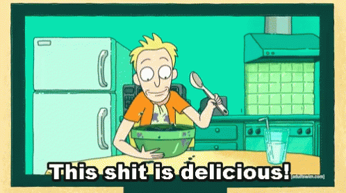 This Shit Is Delicious Rick And Morty GIF - This Shit Is Delicious Rick And Morty GIFs