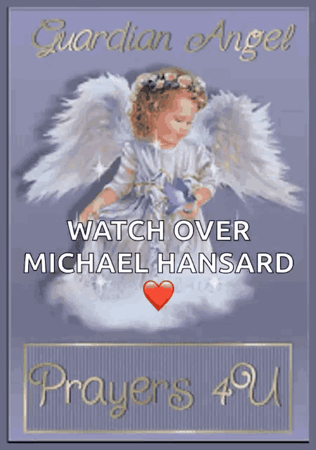 guardian angel watch over michael hansard prayers 49 u poster