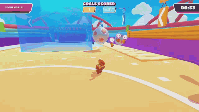 a video game screen shows a score of 1