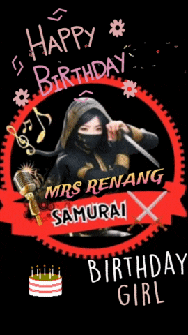 a birthday card for mrs renang samurai
