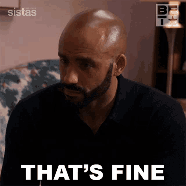 a man with a beard says that 's fine on a screen