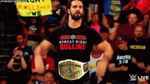 Seth Rollins Intercontinental Champion GIF - Seth Rollins Intercontinental Champion Entrance GIFs