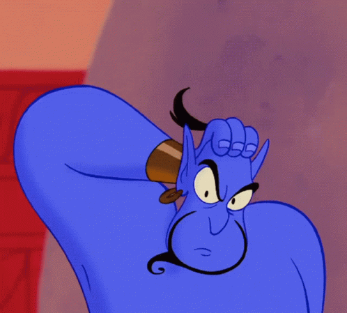 Aladdin Genie GIF - Aladdin Genie Head Scratch GIFs