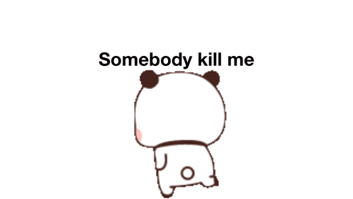 a cartoon of a panda bear laying on its back with the words yay !!! below it