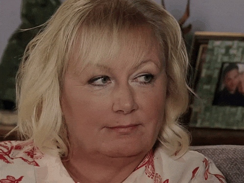 Eileen Looking At The Side Slightly Smiling And Nodding Coronation Street GIF - Eileen Looking At The Side Slightly Smiling And Nodding Coronation Street Eileen GIFs