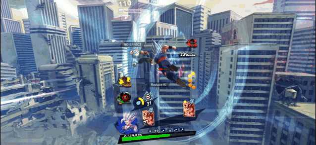 a video game with the number 110 on the top