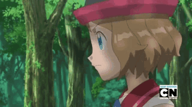 a cartoon character from cn is in the woods