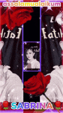 a picture of a woman with the name sabrina