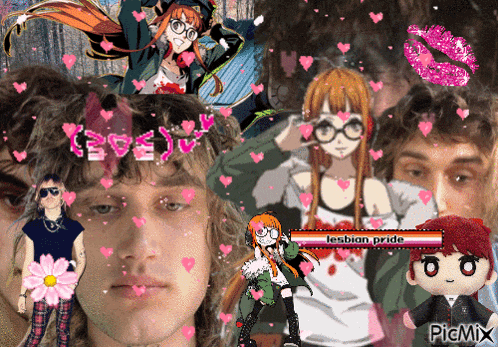 a picture of a man and a girl with the words lesbian pride on the bottom