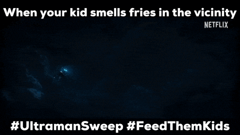 a poster that says when your kid smells fries in the vicinity netflix