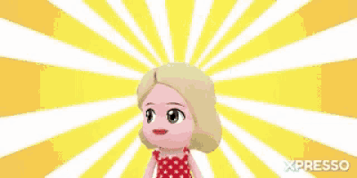 a cartoon girl with hearts in her eyes says likes you