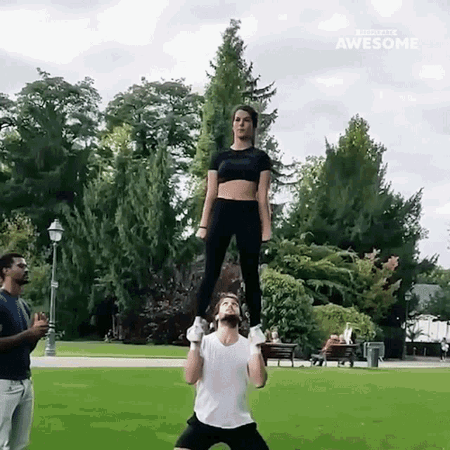 Cheerleading Acrobat GIF - Cheerleading Acrobat Gymnast GIFs