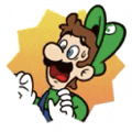 a cartoon drawing of a man wearing a green hat and gloves .