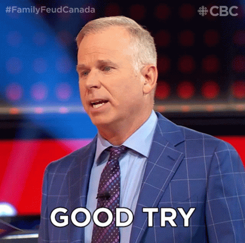 Good Try Gerry Dee GIF - Good Try Gerry Dee Family Feud Canada GIFs