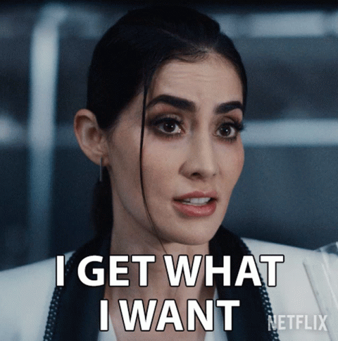 I Get What I Want Evelyn Marcus GIF