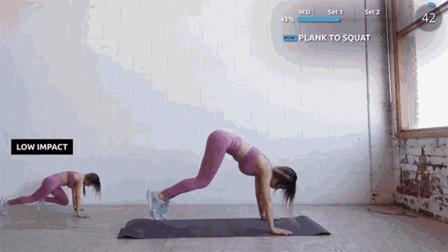 Plank To Squat Exercise GIF - Plank To Squat Exercise Work Out GIFs