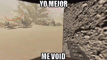 a screenshot of a video game with the words yo mejor me void at the bottom
