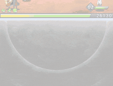 a cartoon of a girl with her eyes closed in a video game with a score of 261