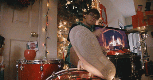 Christmas Drum GIF - Christmas Drum Playing Drums GIFs