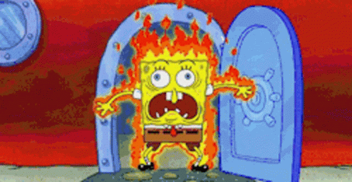 Spongebob On Fire GIF - Spongebob On Fire Burning GIFs