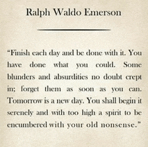 a quote from ralph waldo emerson is displayed on a page