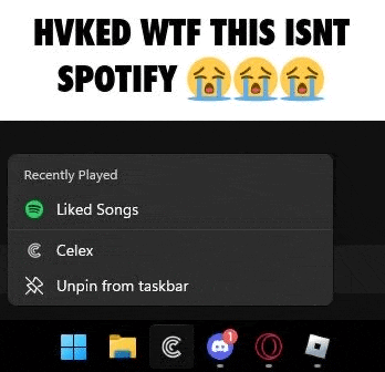 a screenshot of a spotify app showing a list of songs and icons .