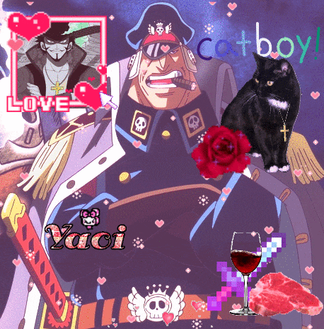 a picture of a man with a sword and a black cat with the word cowboy on the bottom