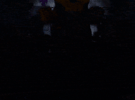 a close up of a nightmare freddy from five nights at freddy 's with sharp teeth