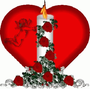 Flowers Hearts GIF - Flowers Hearts Candle GIFs