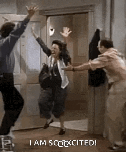a man and a woman are jumping in the air while a man holds a woman 's arm .