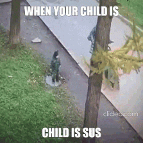 Amogus Sus GIF - Amogus Sus When The Child Is Sus GIFs
