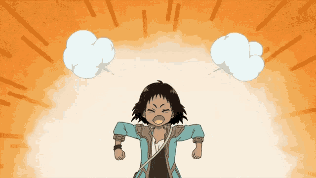 a cartoon of a girl with two speech bubbles coming out of her mouth