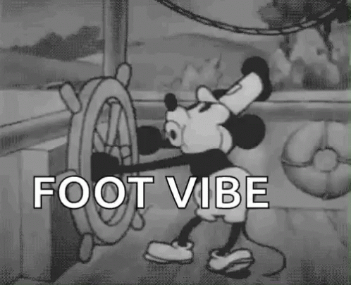 Mickey Mouse Foot GIF - Mickey Mouse Foot Vibe GIFs