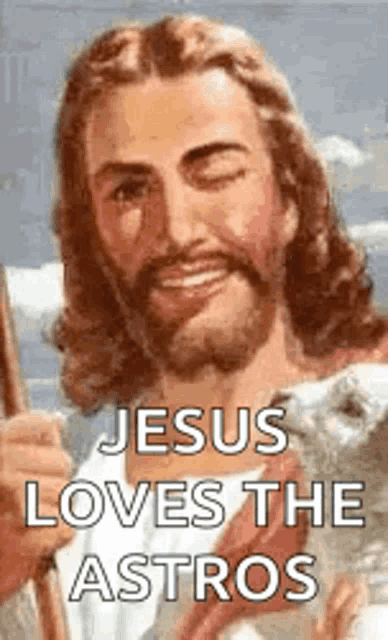 Jesus Loves Astros Winking GIF - Jesus Loves Astros Winking Jesus GIFs