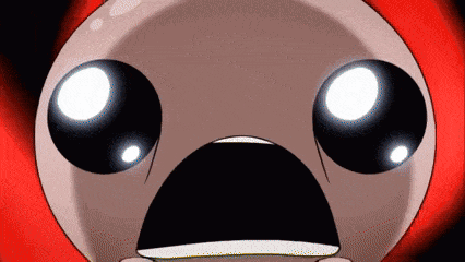 a close up of a cartoon character with a big mouth