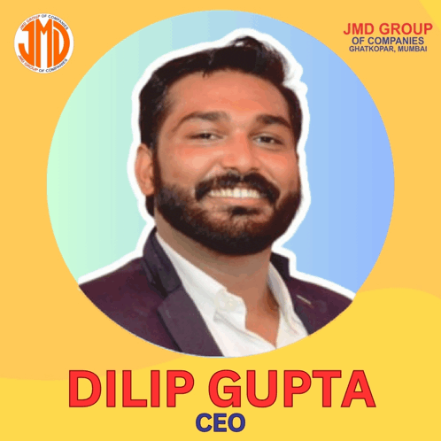 a picture of a man with the name dilip gupta ceo