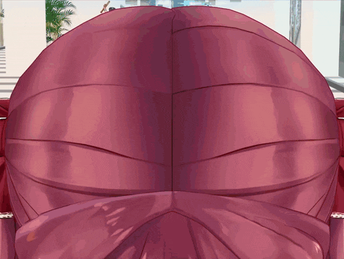 a close up of a red haired anime character 's face