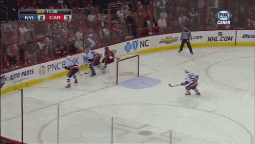 a hockey game is being broadcast on fox