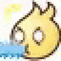a close up of a cartoon character 's face with a flame coming out of its mouth .