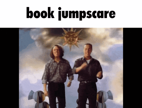 Book Jumpscare Meme GIF - Book Jumpscare Meme Tears For Fears GIFs