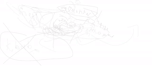 a child 's drawing of a fish with the word " hunter " written on it